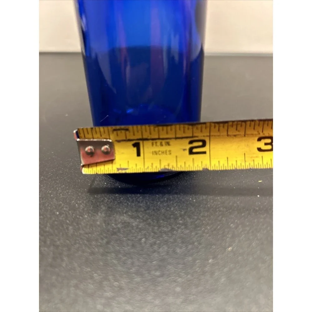 Brockway Milk Magnesia Cobalt Blue Bottle 1930-1940 Vintage